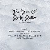 Tea Tree Oil Body Butter 8oz